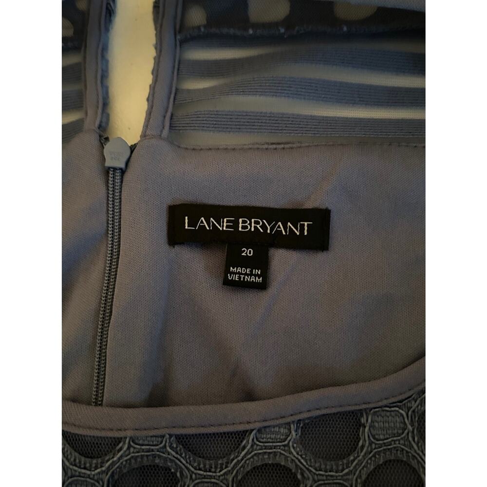 Lane Bryant Textured Blue Midi Dress - Picture 8 of 9